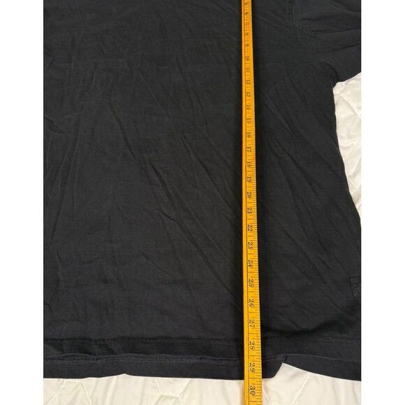 Duluth Trading Company Turtle Neck Knit Shirt Pullover Size XL Black 100% Cotton - Picture 3 of 10